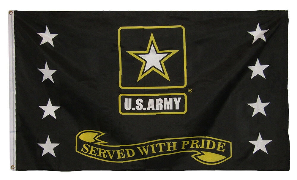 Army Star 2ply Flag White Pole Kit Set 3'x5' 3x5 U.S 