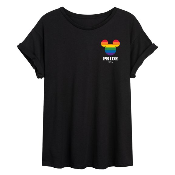 Disney - Mickey Pride - Juniors Oversized Graphic T-Shirt