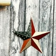 thumbnail image 4 of 8" Rustic Metal 3D Barn Star Patriotic Wall Decor Vintage Wall Star Country Primitive Home Decor, 4 of 6