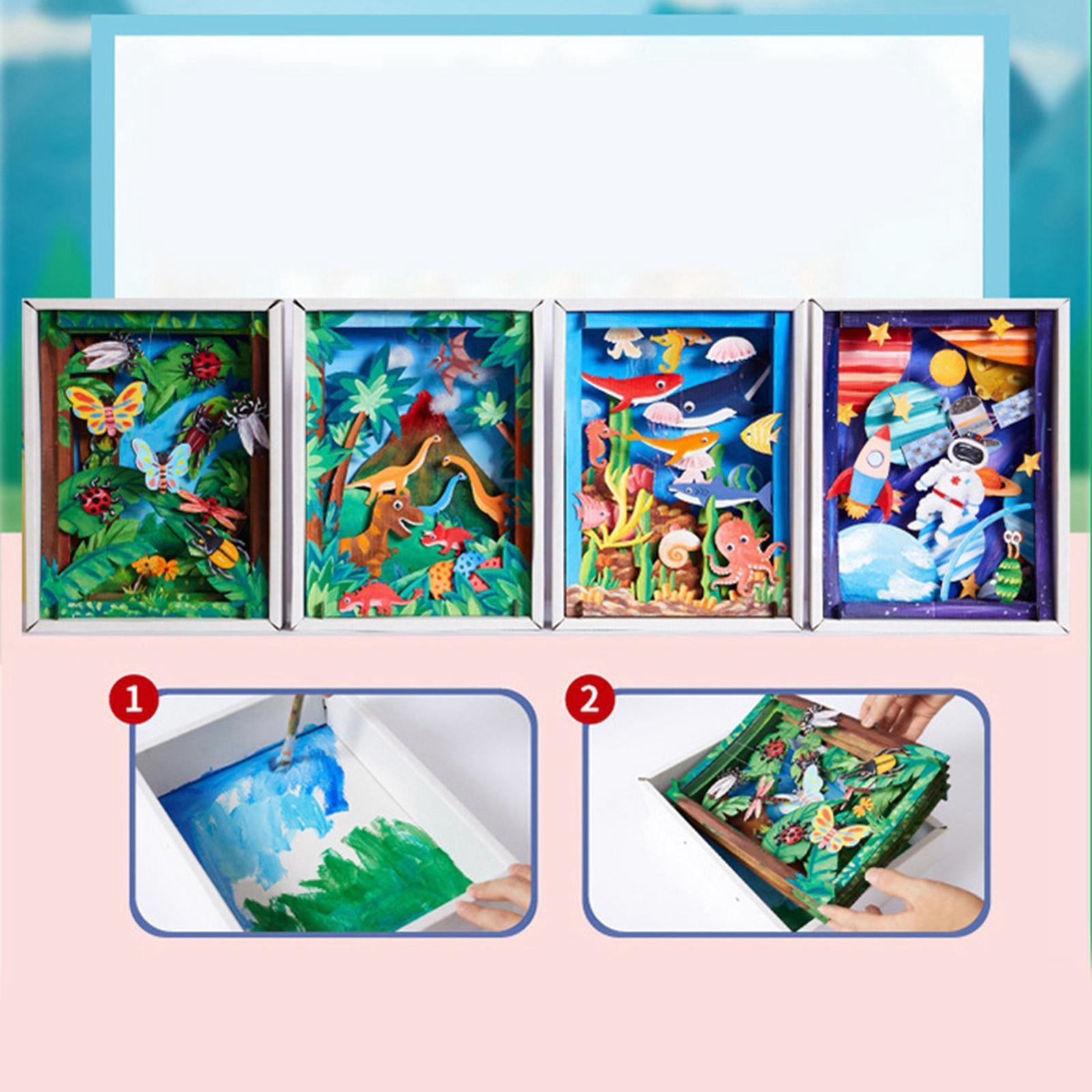 FVDPWYE lahomia 3D Coloring Craft Kits Kids Material Package Drawing Puzzle Toy Insect