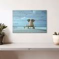 thumbnail image 2 of Elephant Stock Elephant Daydream Wall Art - Horizontal Canvas Wall Art - Kids Room Wall Decor - Kids And Nursery Canvas - Blue And Brown Decor - 12" x 8", 2 of 8