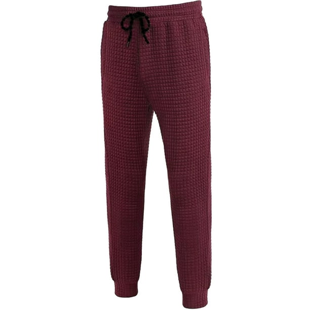 Pantalones largos de moda para hombre, de color liso, cómodos, informales, con cordón para fitness.