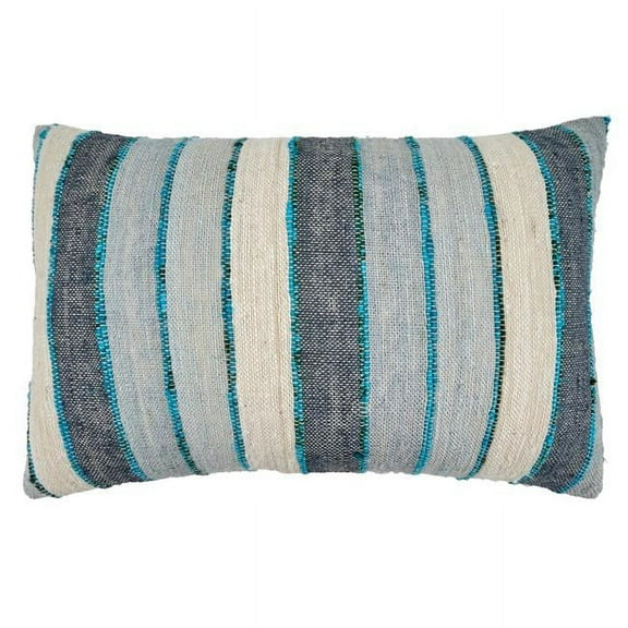 Saro Lifestyle Striped Throw Pillow Cover