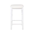 thumbnail image 3 of Riverbay Furniture Three Piece Wood Faux Marble Tavern Set in White, 3 of 10
