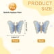 thumbnail image 2 of Parches de mariposa Uxcell para planchar, parche de reparación bordado para mochilas, ropa, zapatos, azul claro, 2 of 6