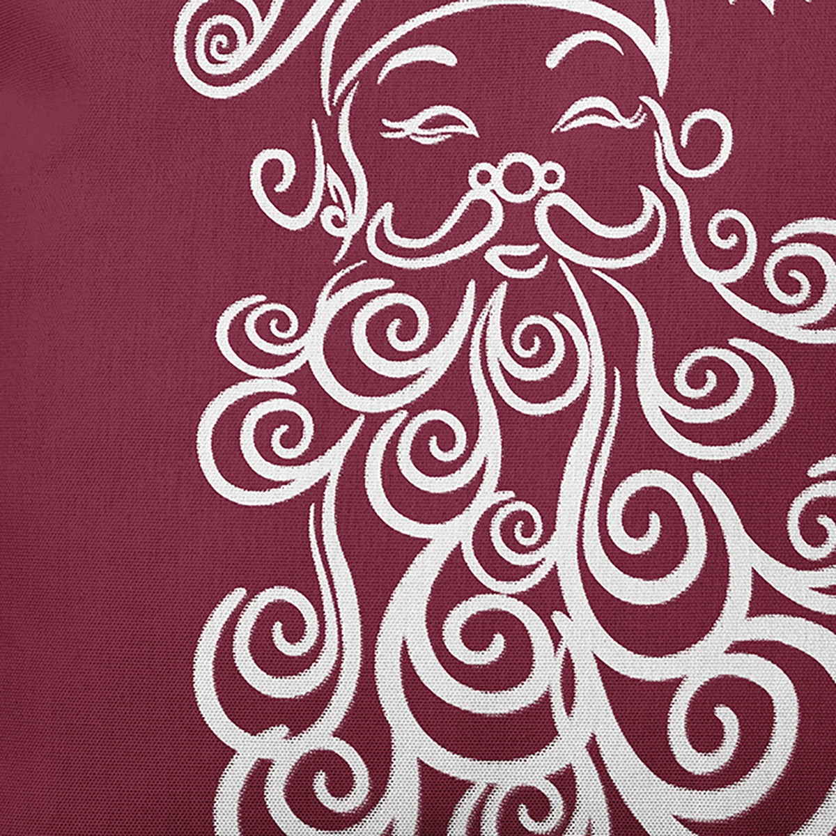 16" x 16" Simply Daisy Santa Baby Polyester Accent Pillow, Maroon (1 Count)