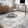 thumbnail image 6 of Toyoso 10x14 Area Rug Living Room Rugs - Washable Neutral Modern Abstract Soft Thin Large Rug Indoor Floor No Slip Rug Carpet for Bedroom Under Dining Table Home Office Decor - Brown Grey, 6 of 9