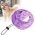 thumbnail image 4 of CHENjy Dog Bucket Hat with Ear Holes, Breathable Cotton Sun Baseball Cap, Adjustable Beach Hat for Small Medium Dogs Outdoor, S,Purple, 4 of 7