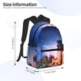 thumbnail image 4 of Fotbe Lantern On Snow With Christmas Lightweight Casual Laptop Backpack for Men and Women, Daily use Waterproof backpack, Backpack for College, 4 of 8