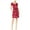 Red - 6mu, variant on Lucky Brand Womens Floral Drawstring Shift Dress, Red, X-Small