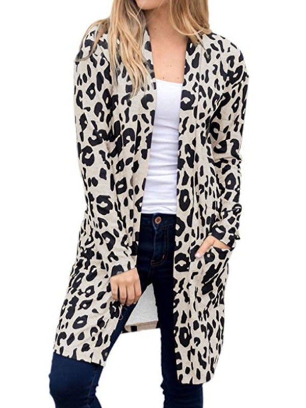 blue leopard sweater