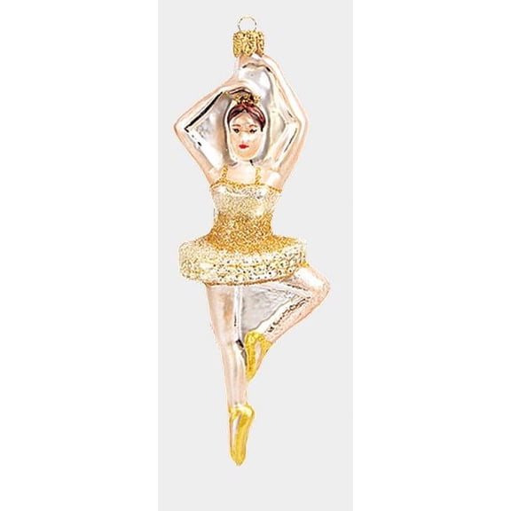 Spinning Ballerina Dancer Polish Glass Christmas Ornament Ballet Decoration