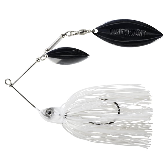 Lunkerhunt - Impact Ignite - Willow Leaf Spinnerbait - Fishing Lure - Ghost - 1/2 oz