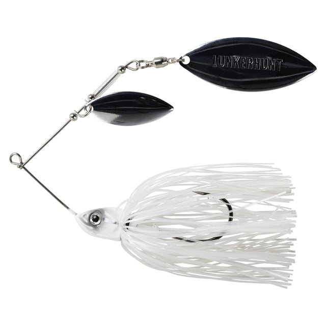 Lunkerhunt - Impact Ignite - Willow Leaf Spinnerbait - Fishing Lure - Ghost - 1/2 oz