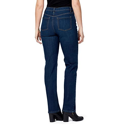 Gloria Vanderbilt Women's Amanda High Rise Straight Leg 5 Pocket Jean