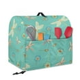 thumbnail image 2 of ZIATUBLES Stand Mixer Dust Cover Machine Washable Kitchen Mixer Cover with Adjustable Drawstring Waterproof Kitchen Mixer Accessories for 4.5-5 Quart Standing Mixer, Dragonfly Dandelion Turquoise, 2 of 7