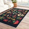 thumbnail image 2 of Cactus Skull Rug, Mexico Skull Door Mat 2x3, Day of The Dead Area Rug Soft Low Pile Floor Small Rugs Non-Slip for Bedroom Kitchen Entryway Carpet Ch&-2, 2 of 7