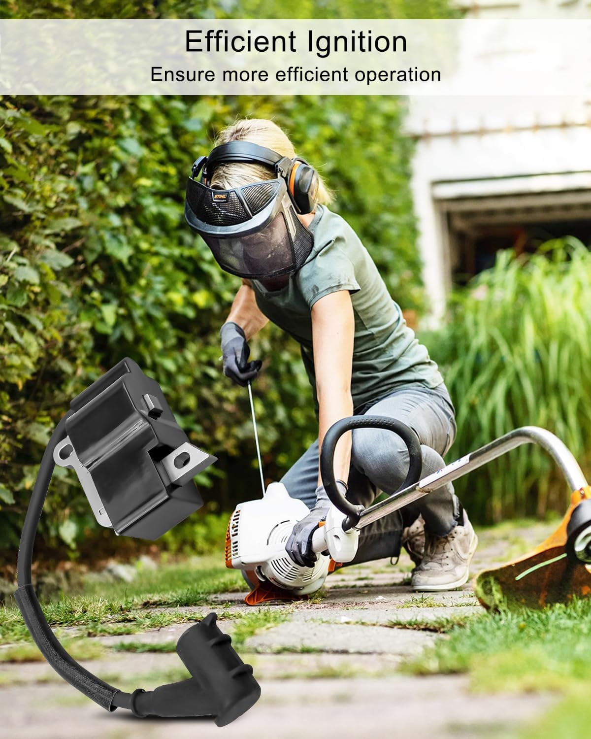 ABPETE Ignition Module Coil Fit for Stihl FS94 HL94 FS HL 94 Brush Cutter Hedge Trimmer, Replace 4149-400-1301 4243-400-1301 4149 400 1301 41494001301 4243 400 1301 42434001301