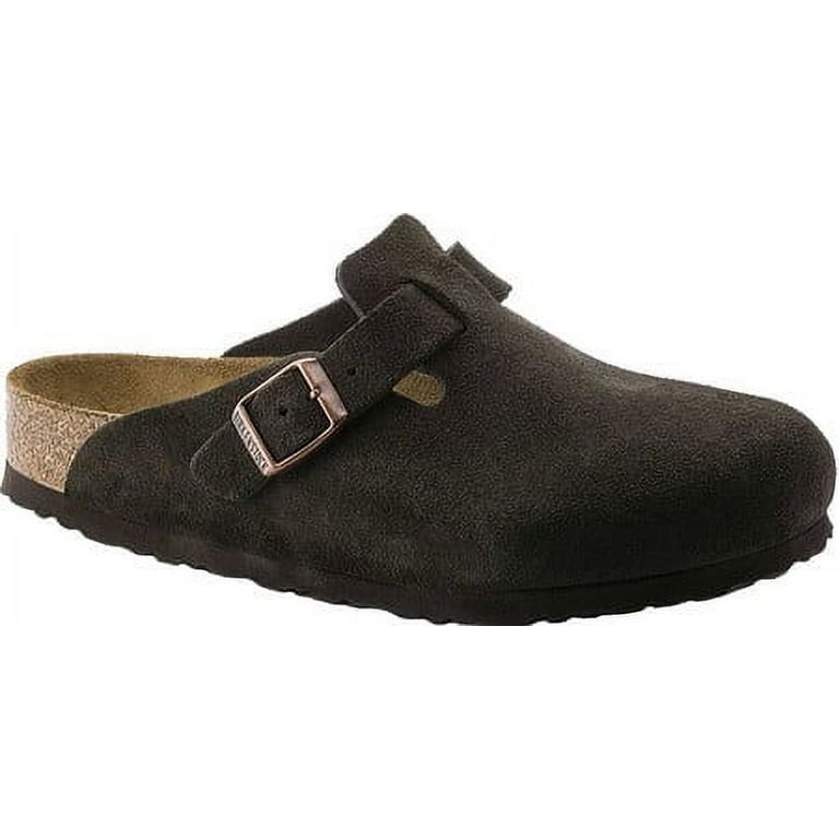 Birkenstock Boston Suede Clogs with Soft Footbed and Oiled
