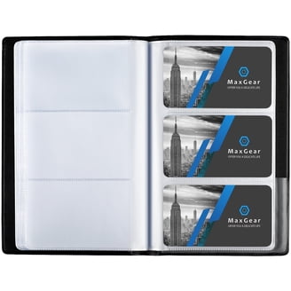 business card binder walmart Avery Clear Business Card Organizer Pages for 5.5" x 8.5" Mini Binders,  Plastic, Pack of 5 (76025)