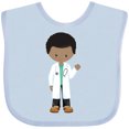 thumbnail image 3 of Inktastic African American Boy, Doctor, Lab Coat, Medicine Boys Baby Bib, 3 of 4