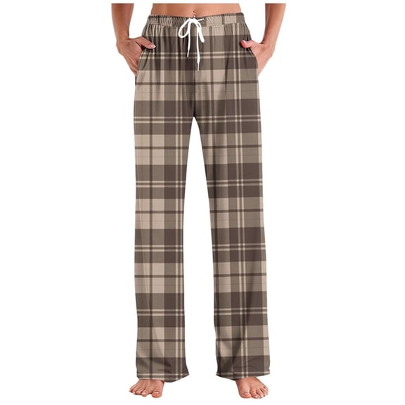 Censtreet Mens Women's Comfy Pajamas Summer Spring Stretch Floral Print Long Wide Leg Unisex Lounge Pants with Pocket