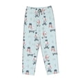 thumbnail image 4 of Naloa Poodle Playing Skateboard Print Women’s Ultra-Soft Comfy Pajama Lounge Pants with Pockets & Drawstring, 4 of 8