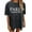 Dark Gray, variant on Womens Paris Letter Graphic Oversized T Shirts Crewneck Drop Shoulder Tops Trendy Fashion Tee Relaxed Pullover Streetwear