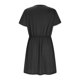 thumbnail image 5 of mfyjkho Vestidos casuales para mujer, Vestido mini de mujer con cuello redondo, manga corta, lazo frontal, corte A y dobladillo de doble capa Vestidos de fiesta para mujer s, 5 of 6