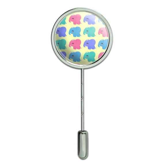 Cute Kawaii Baby Elephants Pattern Stick Pin Stickpin Hat Brooch