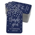 thumbnail image 1 of Inkdotpot Silver Foil Paper Hang Tags ThankYou For Celebrating With Me Birthday Favor Tags 100 Pack, 1 of 6