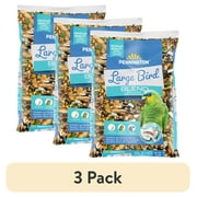 (3 pack) Pennington Large Bird Everyday Blend Bird Food for Parrots, Cockatoos; 3 lb. Bag