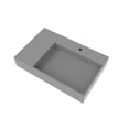 thumbnail image 6 of Castello USA Juniper Stone Solid Surface Wall-mounted Vessel Sink Grey 30" Right Basin, 6 of 7