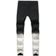 thumbnail image 3 of Pantalones vaqueros rectos y rasgados para hombre, informales, largos, de licra, 3 of 8