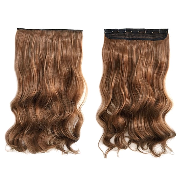 1X Wig Hair Extensions Clear Out Deal, Bradem This Product Is a Luxurious 22 Inch Long Plug-In Hair Extender, Which Makes Your Hair Fuller and Longer in an Invisible and Painles Way.