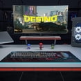 thumbnail image 4 of DESINO Gaming Desk 47 inch PC Computer Desk with Cup Holder and Headphone Hook, Gray, 4 of 6