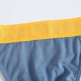 thumbnail image 4 of TANBOM Mens Tagless Thong Underwear Low Rise T Back Bulge Pouch Stretch Thongs Grayish Blue+Dark Blue+Dark Grey M, 4 of 6