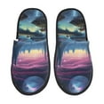 thumbnail image 1 of Fotbe Fantasy Landscape Starry Night Pantuflas Peludas para Mujer con Estampado, Zapatillas de Peluche, Zapatos de Invierno para Casa, Uso Interior y Exterior-Large, 1 of 8