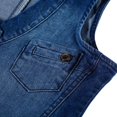 thumbnail image 4 of Gilet en Jean Extensible à Col en V pour Femmes, 4 of 5