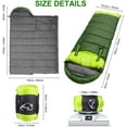 thumbnail image 2 of Wearable Sleeping Bag for Adults, Compact Lightweight Cold Weather Mummy Sleeping Bags for 2-3 Season Camping Backpacking Hiking, Green, 2 of 8