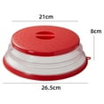 thumbnail image 2 of PENGXIANG Foldable Microwave Lid with Hook Design   Multi-purpose Microwave Sleeve Collapsible Food Plate Cover BPA-Free & Non-Toxic for Kitchen Cooking, 2 of 7