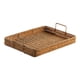 thumbnail image 5 of Bandeja rectangular tejida a mano estilo granja para servir, ideal para fiestas de té, cupcakes y fruteros. Grande, 5 of 9