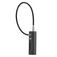 thumbnail image 1 of Steel Cable Lock Cable Combination Lock Security Bike Lock Resettable  Cable Bicycle Scooter Lock for U Locks Padlocks Disc Locks Black, 1 of 8