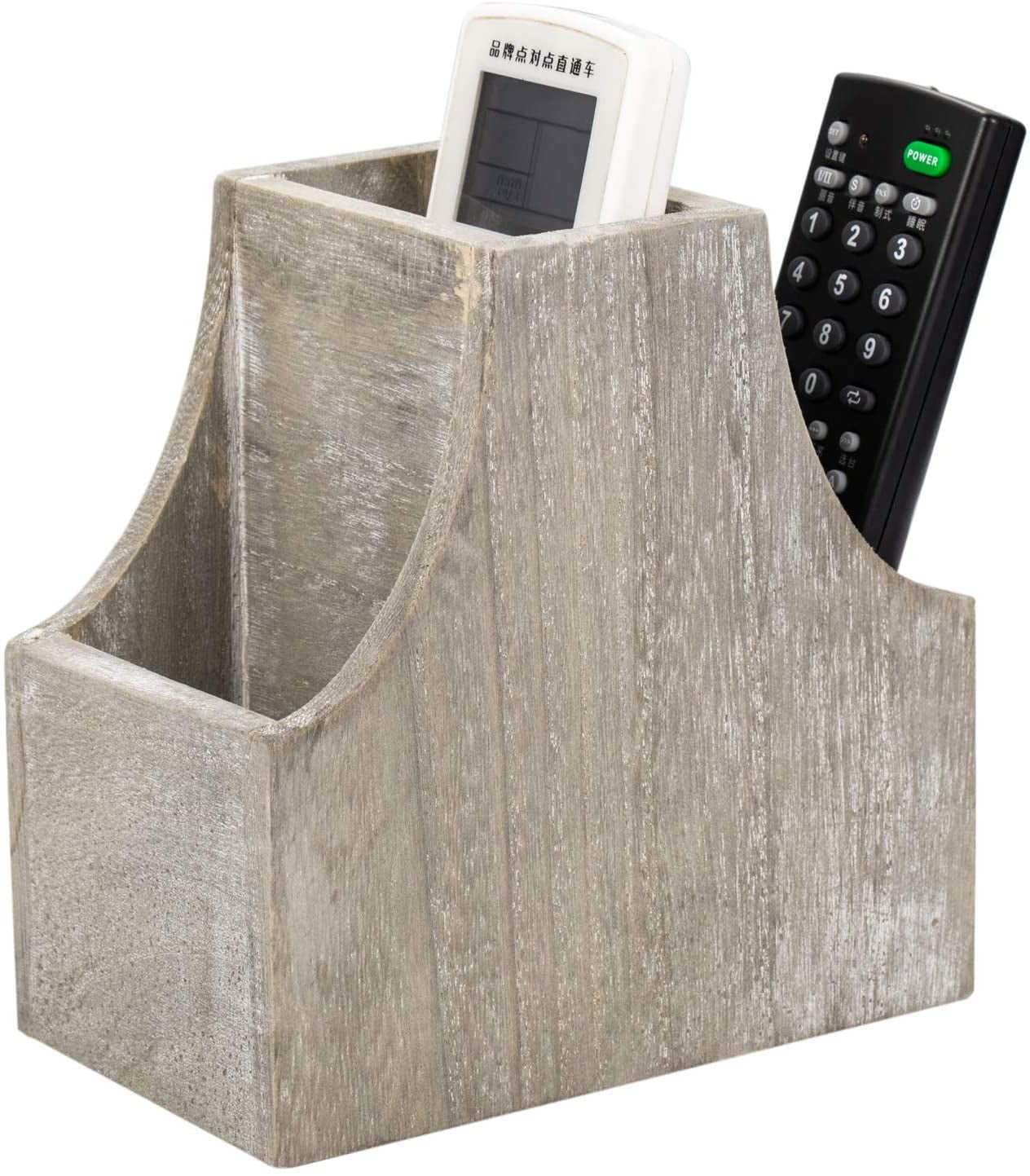 Remote Control Holder, Coffee Table Decor Wooden Desktop