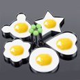 thumbnail image 3 of relayinert Egg Mold Stainless Steel Omelette Pancake Breakfast Pattern Random As picture shown Flower 1Set, 3 of 6