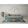 thumbnail image 3 of Ahgly Company Indoor Rectangle Persian Light Blue Traditional Area Rugs, 7' x 10', 3 of 4