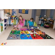 Strictly Briks Brick Construction Stackable Baseplates - 12 Baseplates Included (10 x 10, 32 x 32 pegs) 12 Rainbow Colors