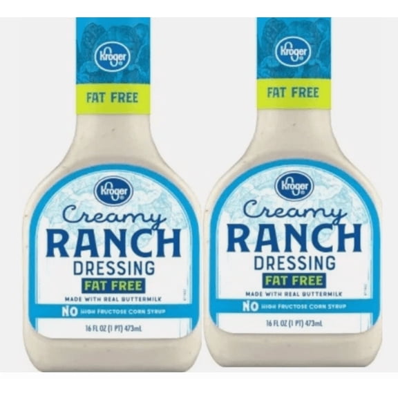 Creamy Ranch Salad Dressing Fat Free 2 Bottles 16 Oz
