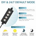 thumbnail image 2 of Luz LED para acuarios, con clip, 24 horas al día, 14 W, 7 colores, 2 of 7