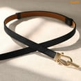 thumbnail image 5 of WHIPPY Women’s Skinny Leather Belts Adjustable Thin Waist Belts for Dresses Jeans 2 Pack, 5 of 7